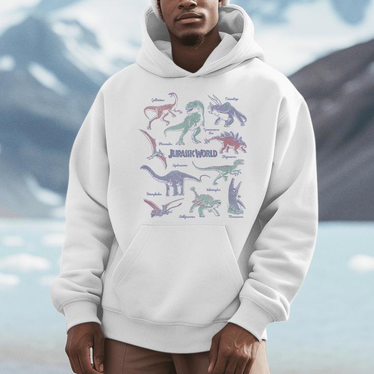 Jurassic World Dinosaurs Textbook Page Men Hoodie