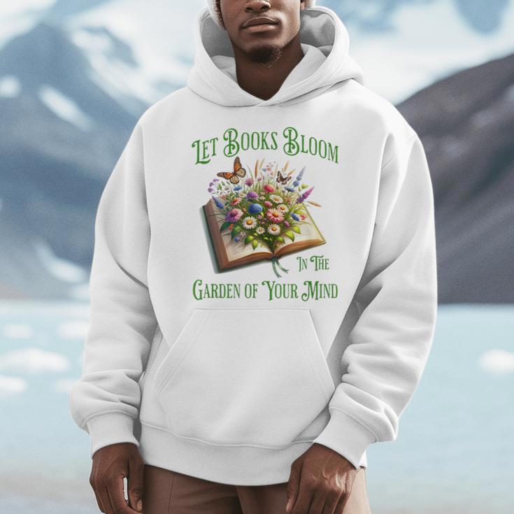 Let Books Bloom In The Garden Of Your Mind Floral Men Hoodie Let Books Bloom In The Garden Of Your Mind Floral Men Hoodie