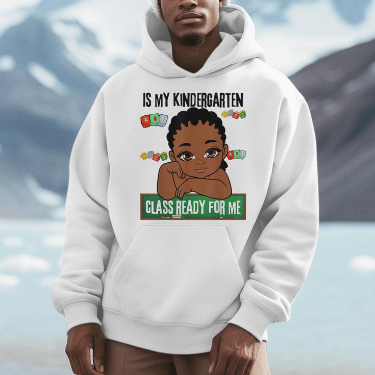 Lil Mr Kindergarten Prince Boys Melanin Boy Read Books Men Hoodie