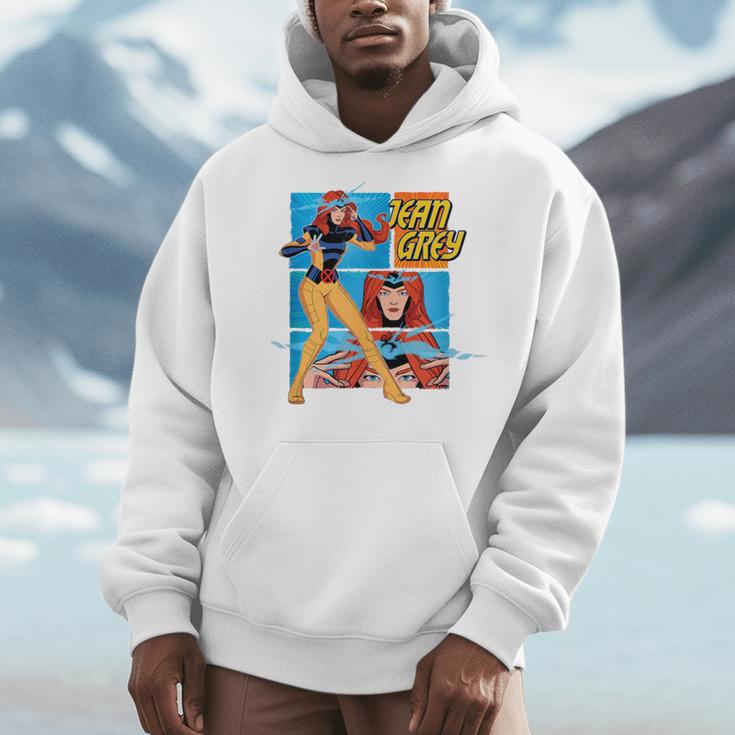 Marvel X-Men '97 Jean Grey Vintage Classic Comic Book Panels Men Hoodie