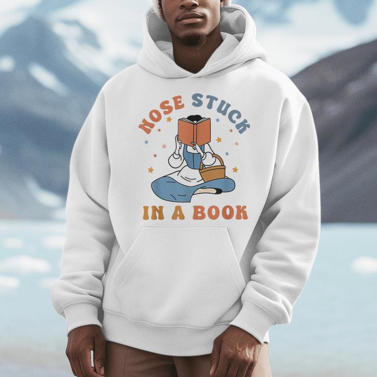 Nose Stuck In A Book Book Lover Men Hoodie