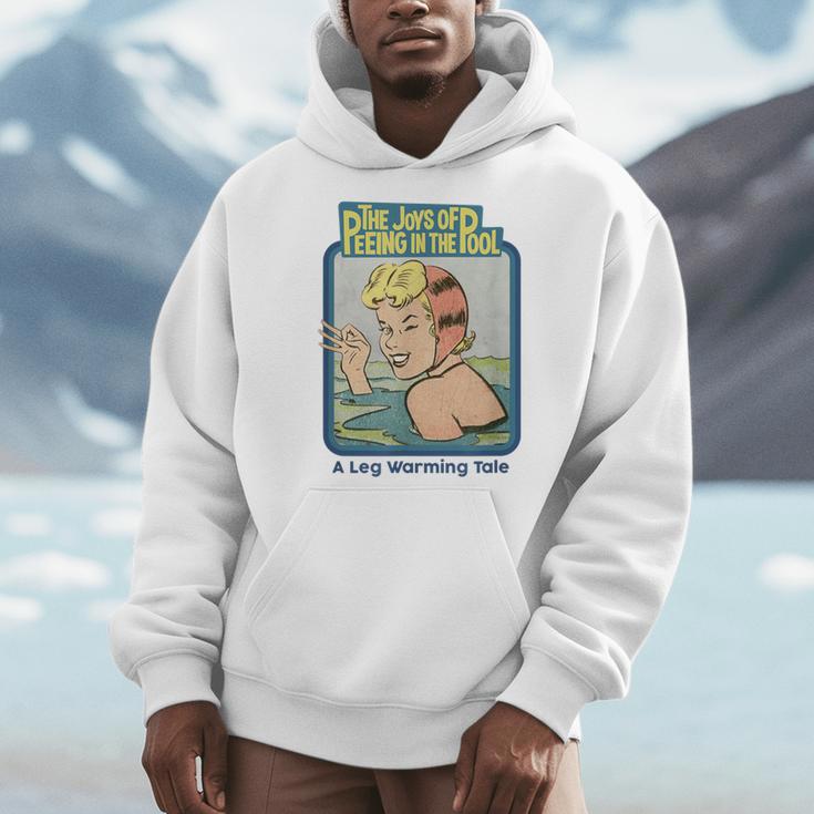 Peeing In The Pool Book Cover By Sam Spencer Men Hoodie