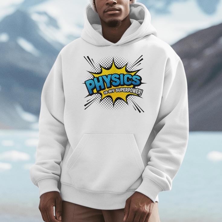Physics Is My Superpower Comic Book Style Men Hoodie