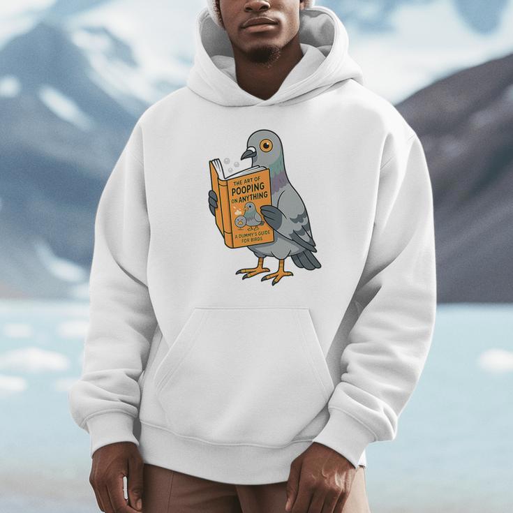 Pigeon Reading Book Bird Joke Humor Premium Tri-Blend Men Hoodie Pigeon Reading Book Bird Joke Humor Premium Tri-Blend Men Hoodie