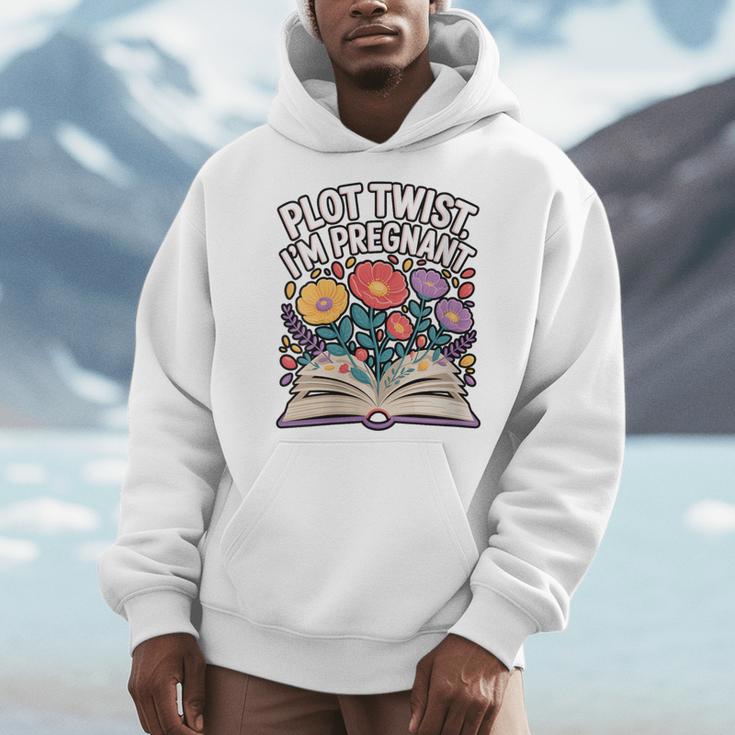 Plot Twist I’m Pregnant Book Lover Announcement Men Hoodie Plot Twist I’m Pregnant Book Lover Announcement Men Hoodie