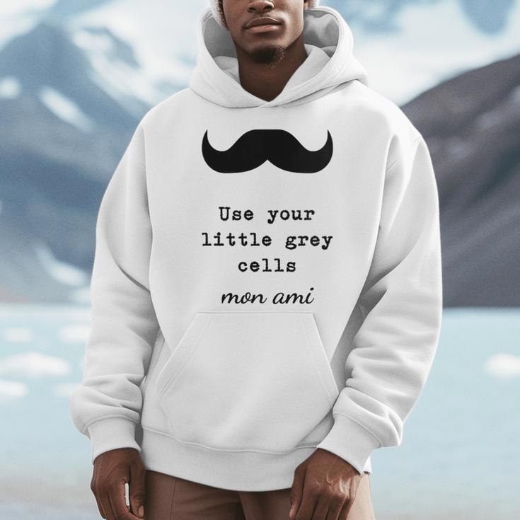 POIROT USE YOUR LITTLE GREY CELLS BOOKS Men Hoodie