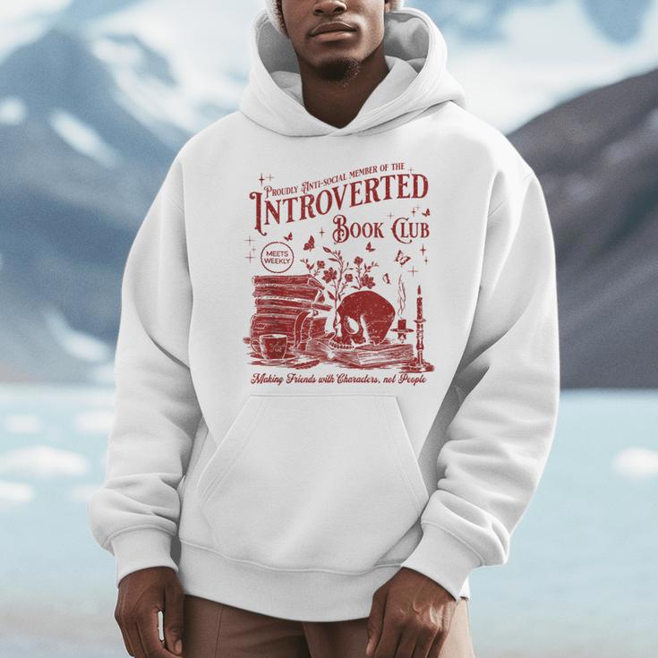 Proud Anti Social Member Of Introverted Book Club Men Hoodie Proud Anti Social Member Of Introverted Book Club Men Hoodie
