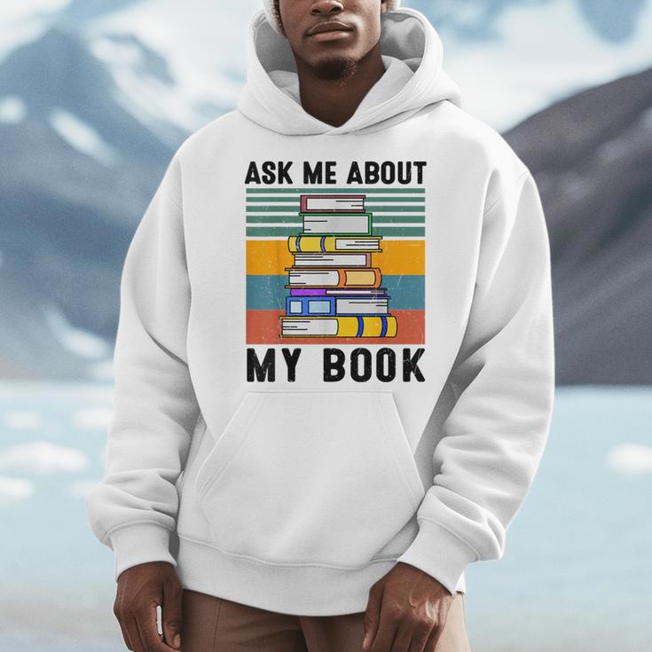 Published Author TShirt Ask Me About My Book Writer Men Hoodie