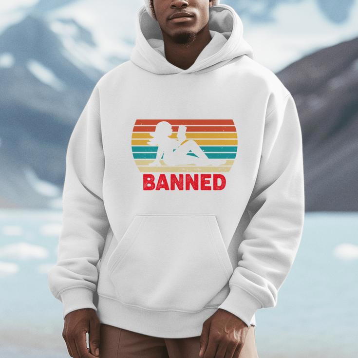 I Read Banned Book Bookworm Reader Nerd Bookish Librarian Men Hoodie