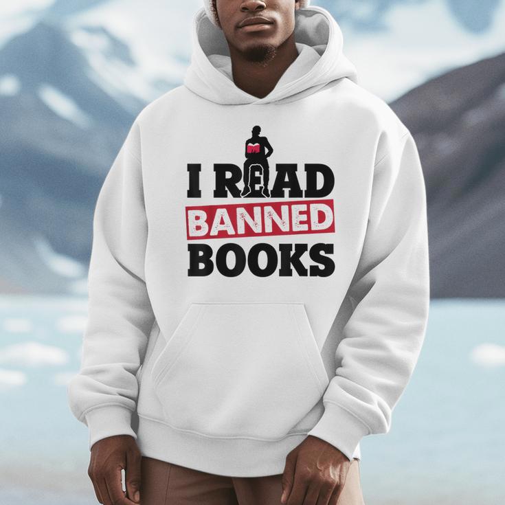 I Read Banned Books Banned Books Week Reading Men Men Hoodie