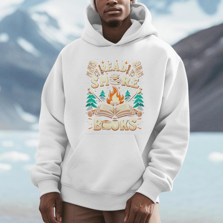 Read More Books Camping Outdoors Travel Campfire Smores Premium Tri-Blend Men Hoodie