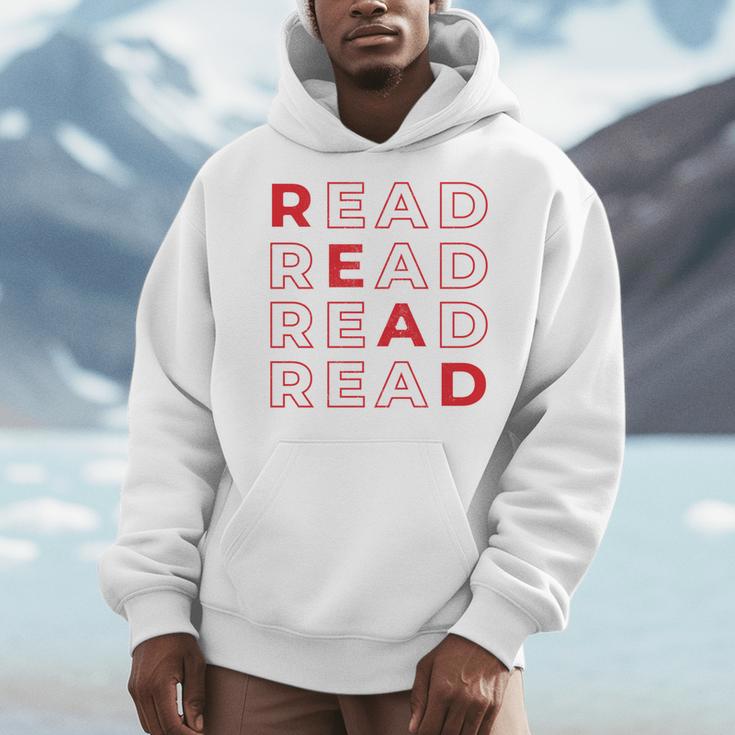 Read Books Library Bookworm Librarian Book Lover Men Hoodie