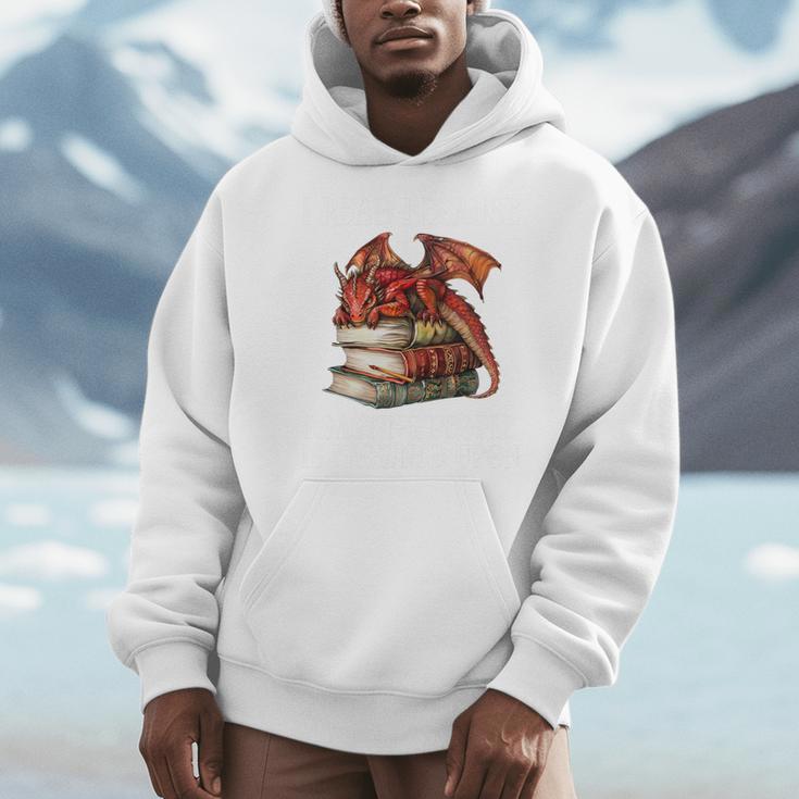 I Read Because Roasting People Is Frowned Upon Dragon Book Premium Tri-Blend Men Hoodie
