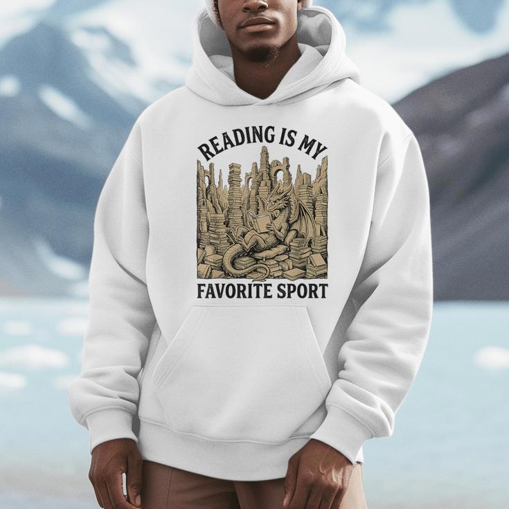 Reading Is My Favorite Sport Dragon Book Lover Bookworm Men Hoodie Reading Is My Favorite Sport Dragon Book Lover Bookworm Men Hoodie