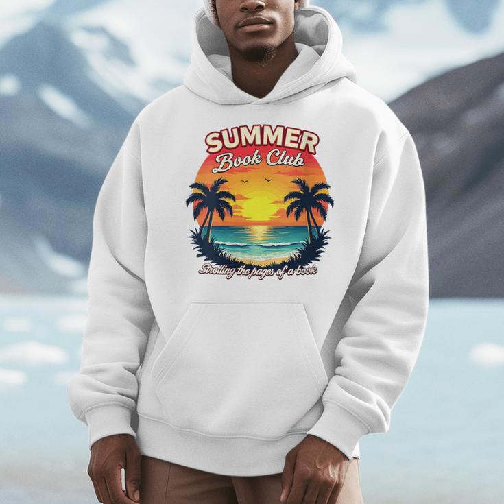 Retro Summer Book Reading Club Men Hoodie