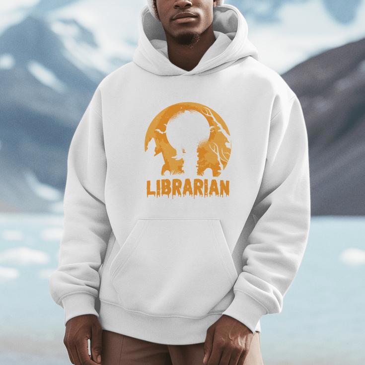 This Is My Scary Librarian Halloween Book Lover Scary Reader Men Hoodie