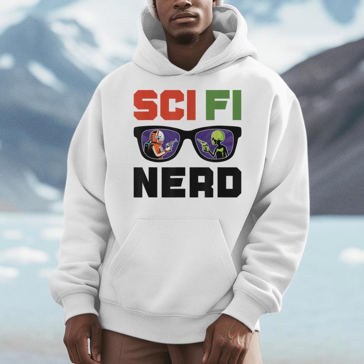 Sci Fi Nerd Science Fiction Book Movie Fan Men Hoodie
