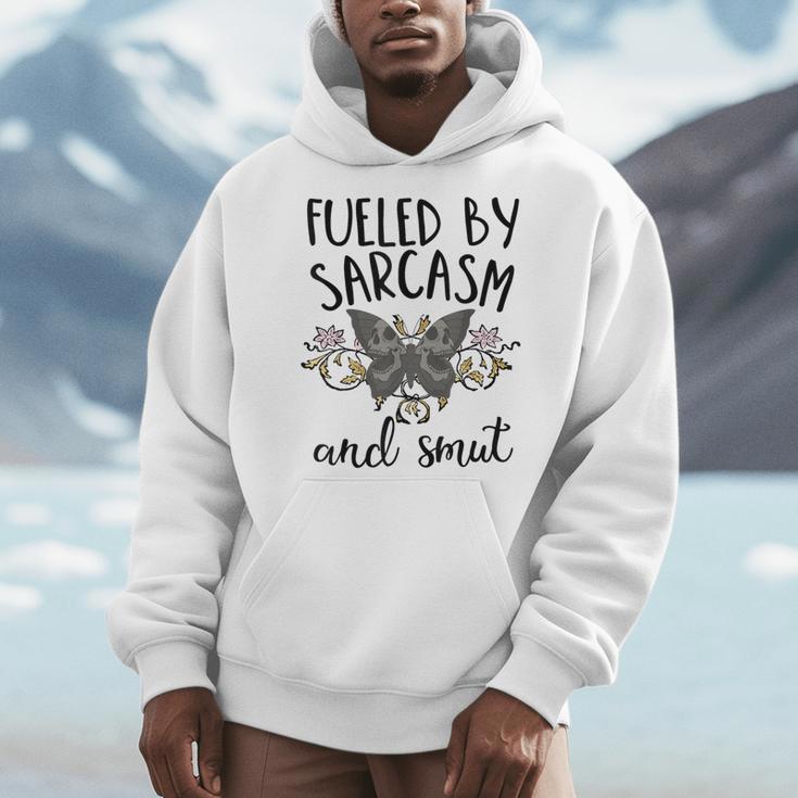Smut And Sarcasm Women Sarcastic Romance Reader Smutty Books Men Hoodie