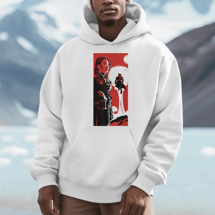 Star Wars The Book Of Boba Fett Fennec Shand Vintage Poster Men Hoodie