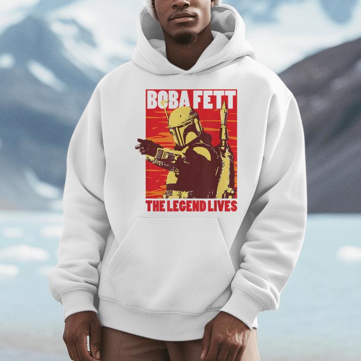 Star Wars The Book Of Boba Fett The Legend Lives Poster V-2 Men Hoodie Star Wars The Book Of Boba Fett The Legend Lives Poster V-2 Men Hoodie