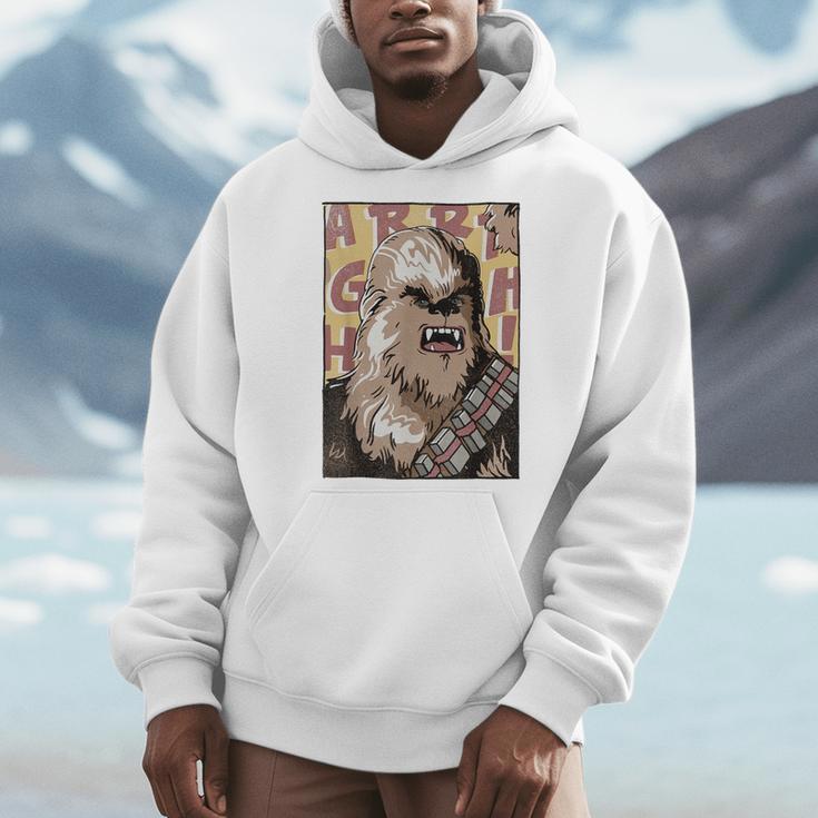 Star Wars Chewbacca Comic Book Character Portrait Men Hoodie Star Wars Chewbacca Comic Book Character Portrait Men Hoodie