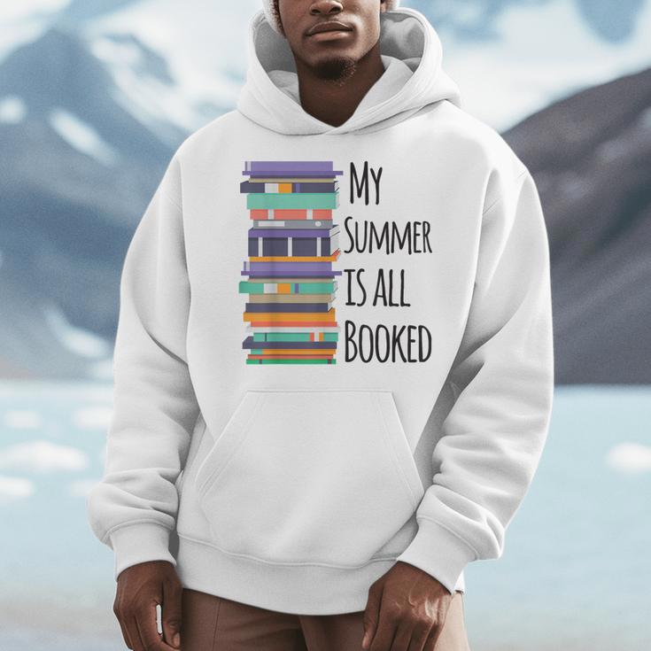 My Summer Is All Booked Book Reading Bookworm Men Women Girls Kids Men Hoodie
