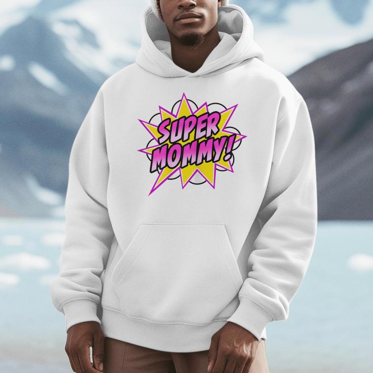Super Mommy Comic Book Superhero Mother's Day Men Hoodie Super Mommy Comic Book Superhero Mother's Day Men Hoodie