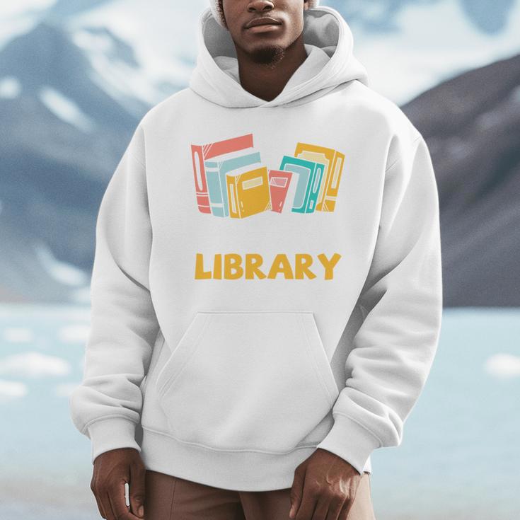 Support Your Local Library Vintage Book Lover Men Hoodie