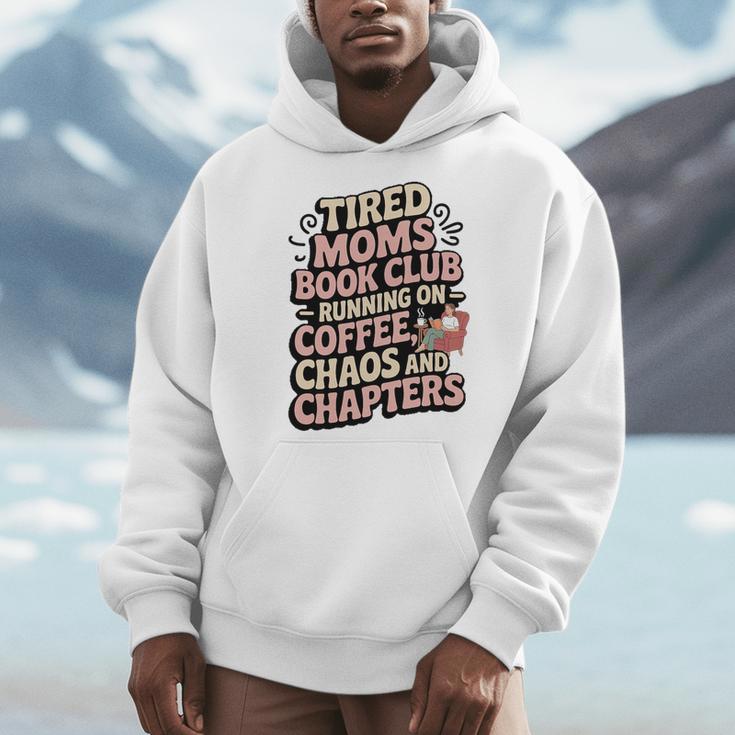 Tired Moms Book Club Coffee Sarcasm Jokes Dad Humor Premium Tri-Blend Men Hoodie