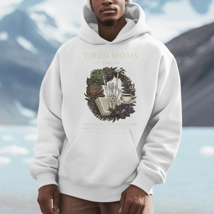 Tired Moms Book Club Dark Floral Coffee Skeleton Men Hoodie Tired Moms Book Club Dark Floral Coffee Skeleton Men Hoodie