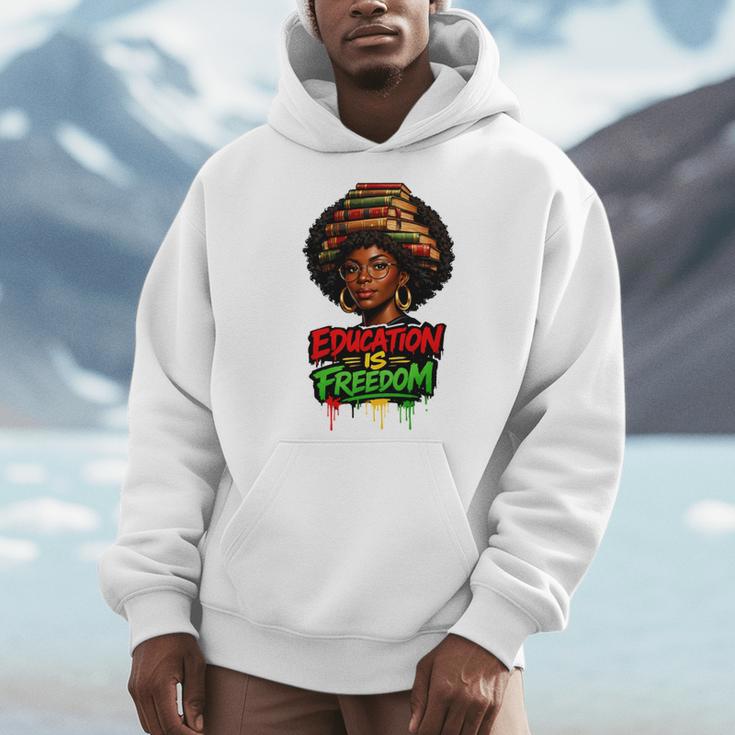 History Education Is Freedom Books Teacher Women Girls Men Hoodie
