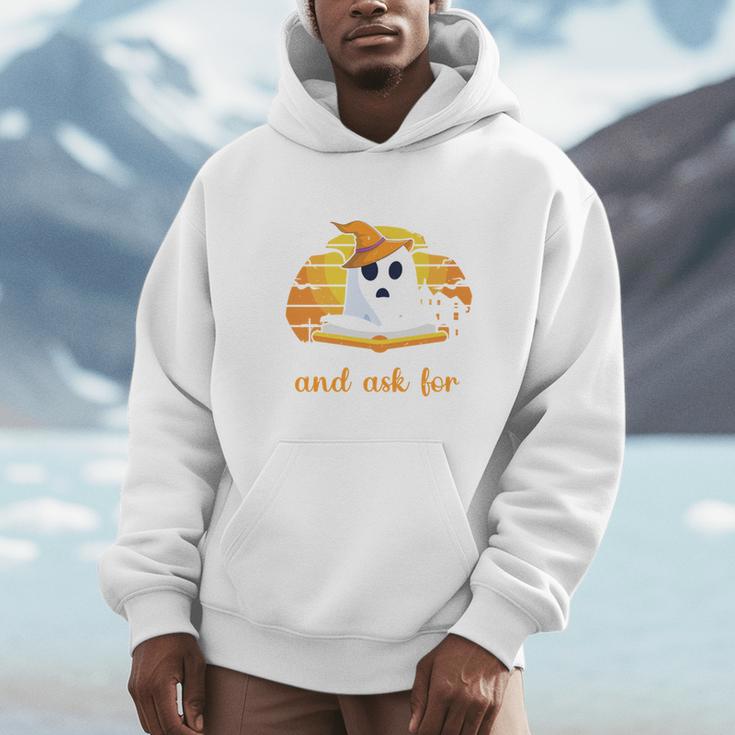 Trick Or Treating Ask For Books Halloween Book Lover Reading Men Hoodie Trick Or Treating Ask For Books Halloween Book Lover Reading Men Hoodie