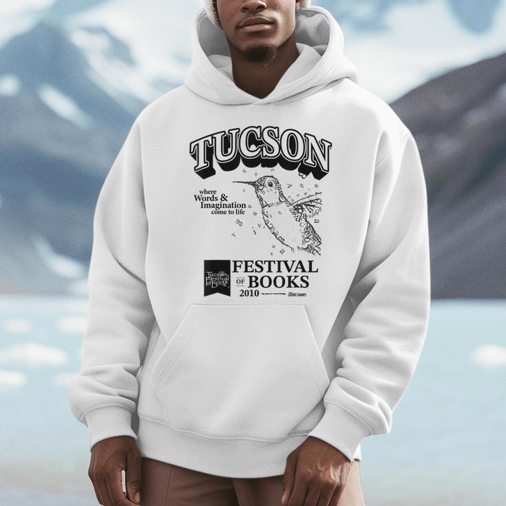 Tucson Festival Of Books TFOB 2010 Hummingbird Mascot Men Hoodie