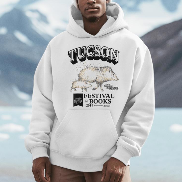 Tucson Festival Of Books TFOB 2019 Javelina Mascot Men Hoodie