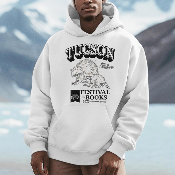 Tucson Festival Of Books TFOB 2023 Racoon Mascot Men Hoodie Tucson Festival Of Books TFOB 2023 Racoon Mascot Men Hoodie