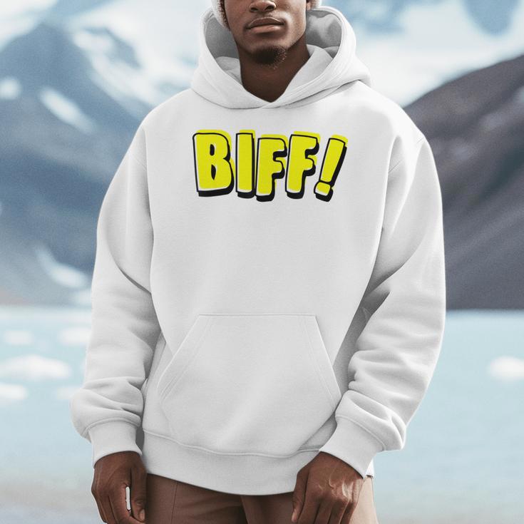 Vintage Comic Book Style Sound Effect Biff Men Hoodie