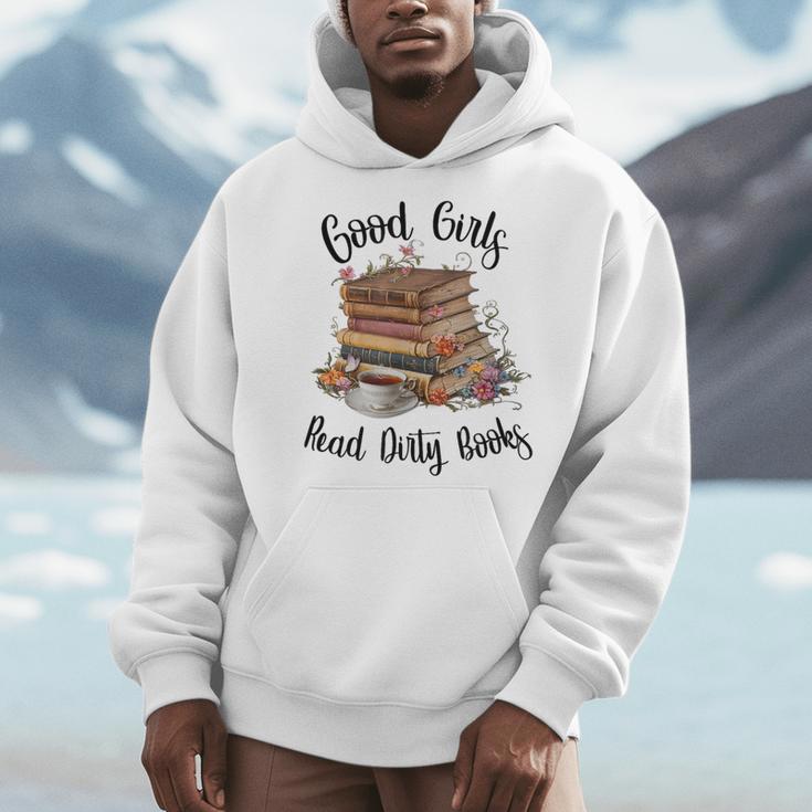 Vintage Fantasy Romance Lover Good Girls Read Dirty Books Men Hoodie Vintage Fantasy Romance Lover Good Girls Read Dirty Books Men Hoodie