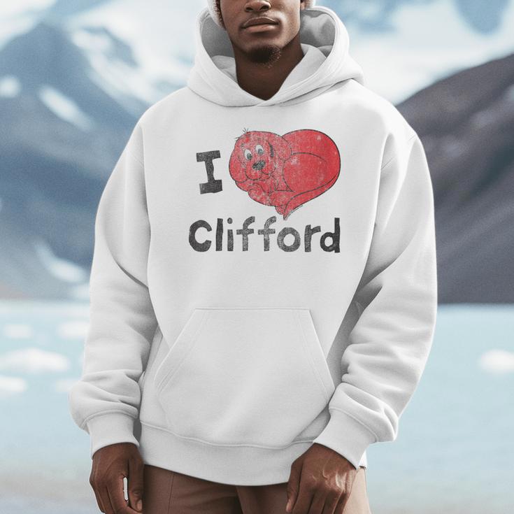 Women's Clifford The Big Red Dog I Heart Clifford Childrens Books Men Hoodie Women's Clifford The Big Red Dog I Heart Clifford Childrens Books Men Hoodie
