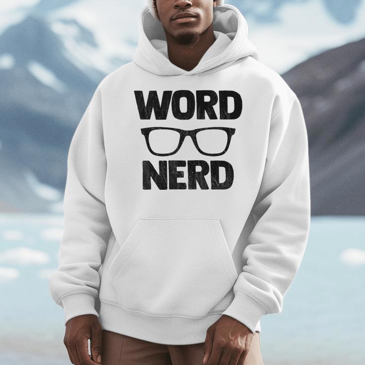 Word Nerd Book Reading Book Worm Men Hoodie