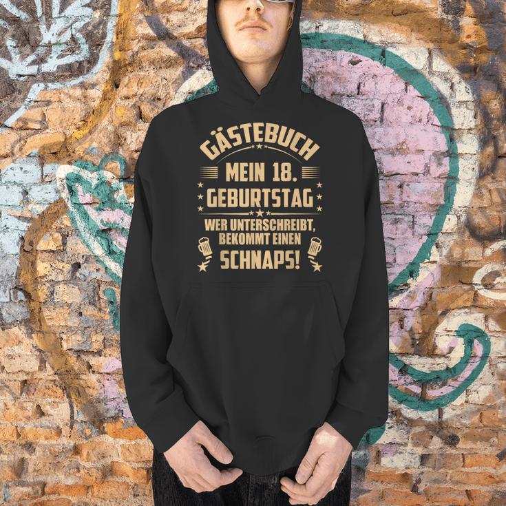 18th Birthday Guest Book To Sign 18 Years Men Hoodie
