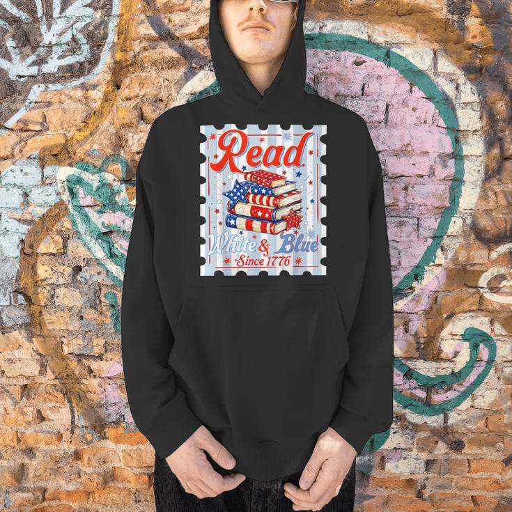 4th Of July Patriotic Read Blue Books Men Women Kid Men Hoodie