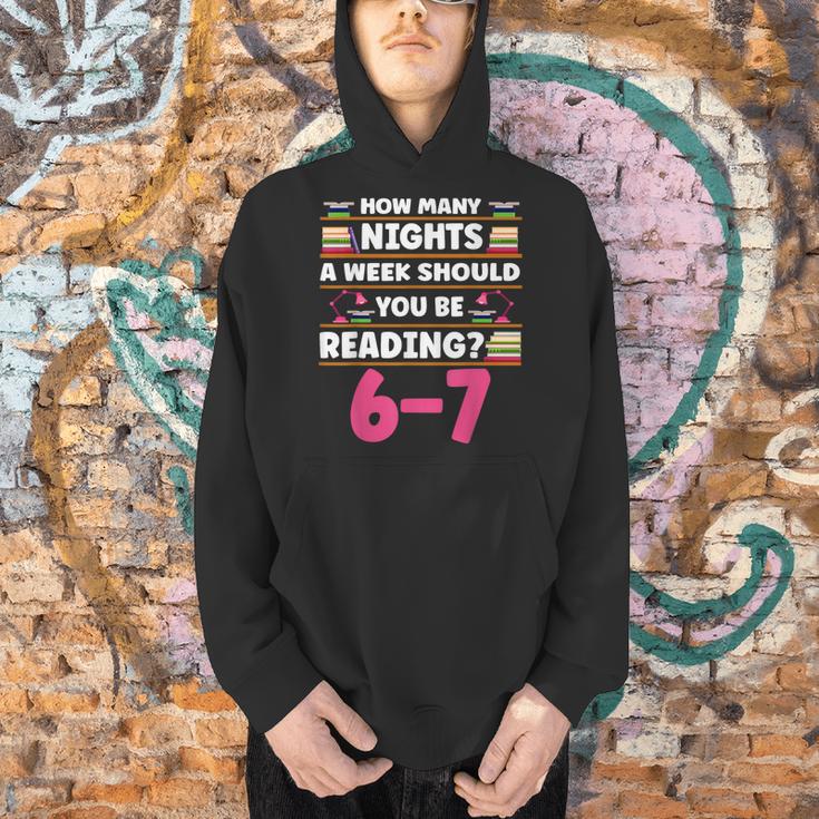 6 7 Meme Book Lover Teachers Bookish Men Women Kids Men Hoodie