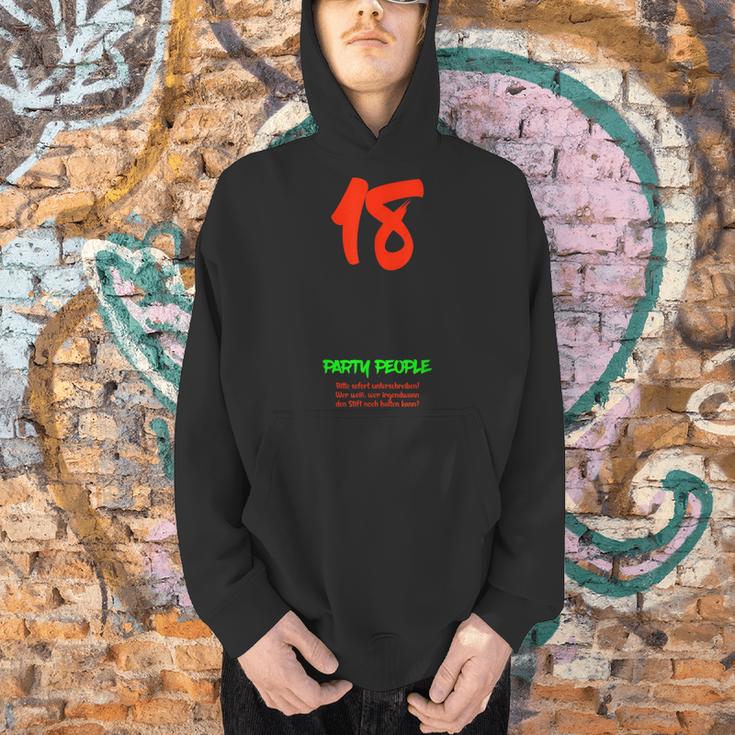8th Birthday 18 Years Party People Guest List Guest Book Men Hoodie