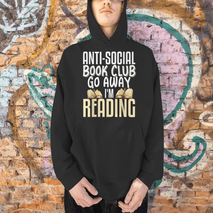 Anti Social Book Club Go Away I'm Reading Men Hoodie