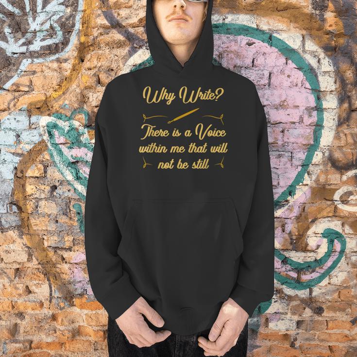 Author Writer Book Publisher Story Writing Why Write Men Hoodie Author Writer Book Publisher Story Writing Why Write Men Hoodie