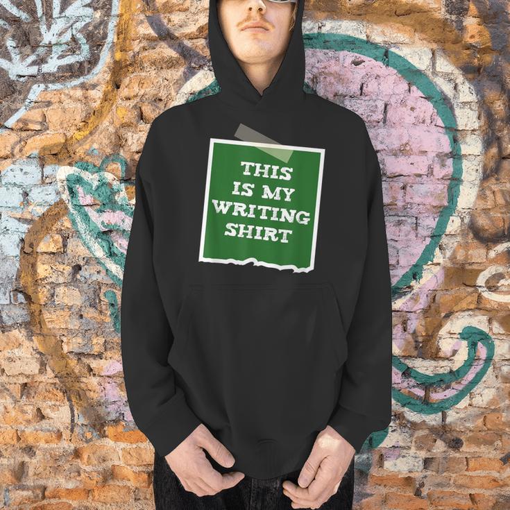 Author This Is My Writing Tee Novelist Story Book Writer Men Hoodie