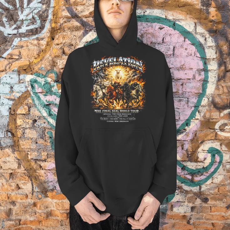 ON Back Book Of Revelation 4 Horsemen Of The Apocalypse Men Hoodie