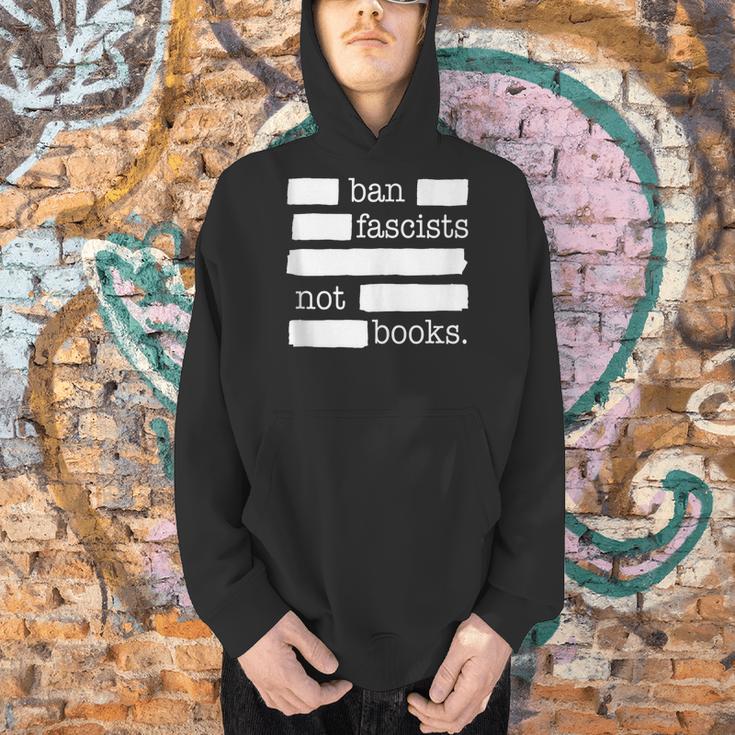 Ban Fascists Not Books Men Hoodie