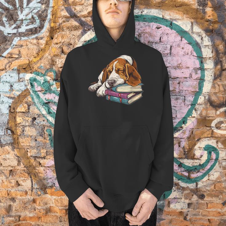 Basset Hound Books Dog Breed Graphic Men Hoodie