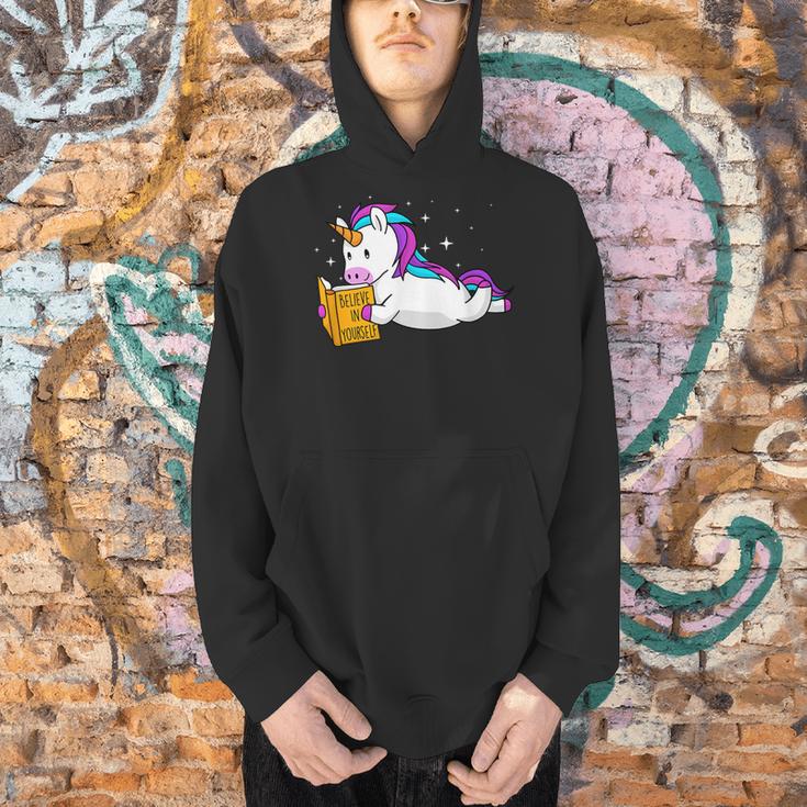 Believe In Yourself Book Lover Reading Bookworm Reader Men Hoodie